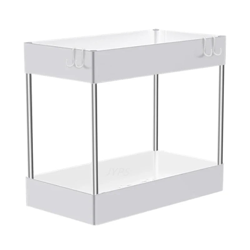 2-Tier Under Sink Organiser — Kitchen & Bathroom Cabinet Storage Rack