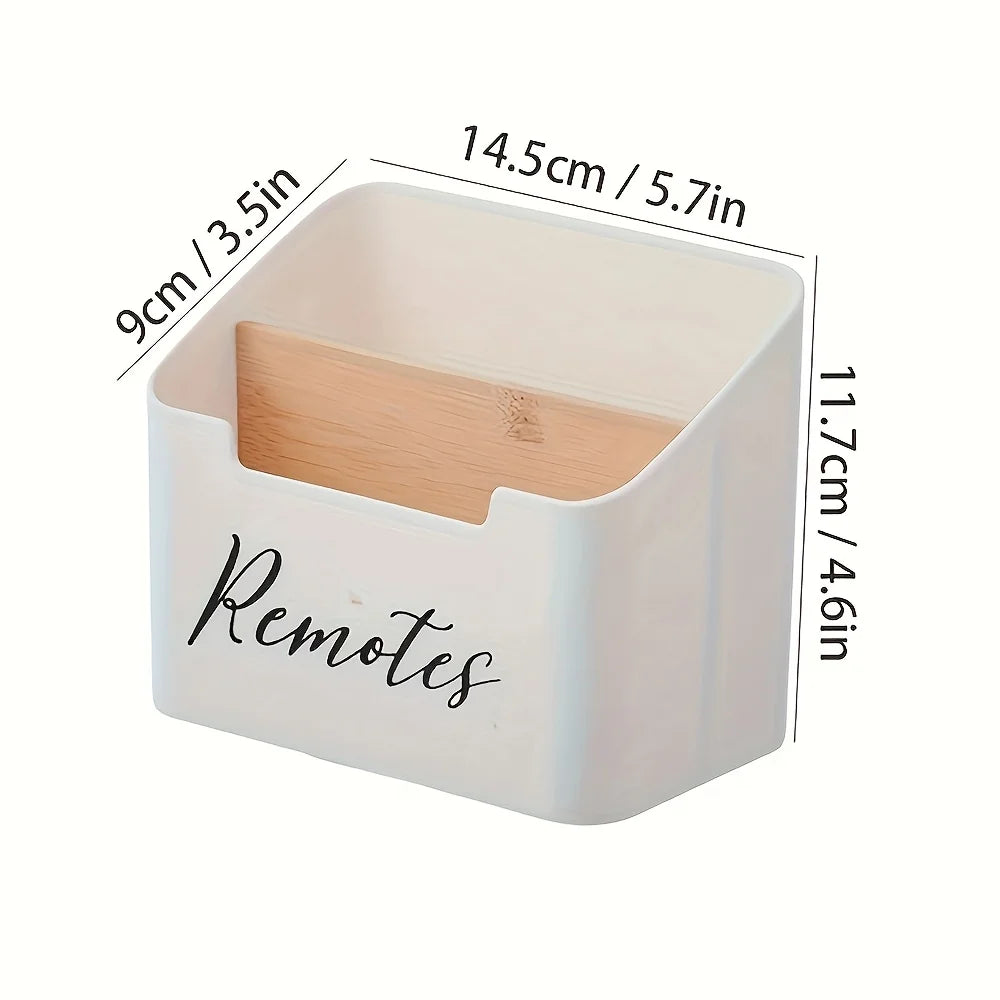 TV Remote Control Holder — Desk Organiser with 2 Compartments