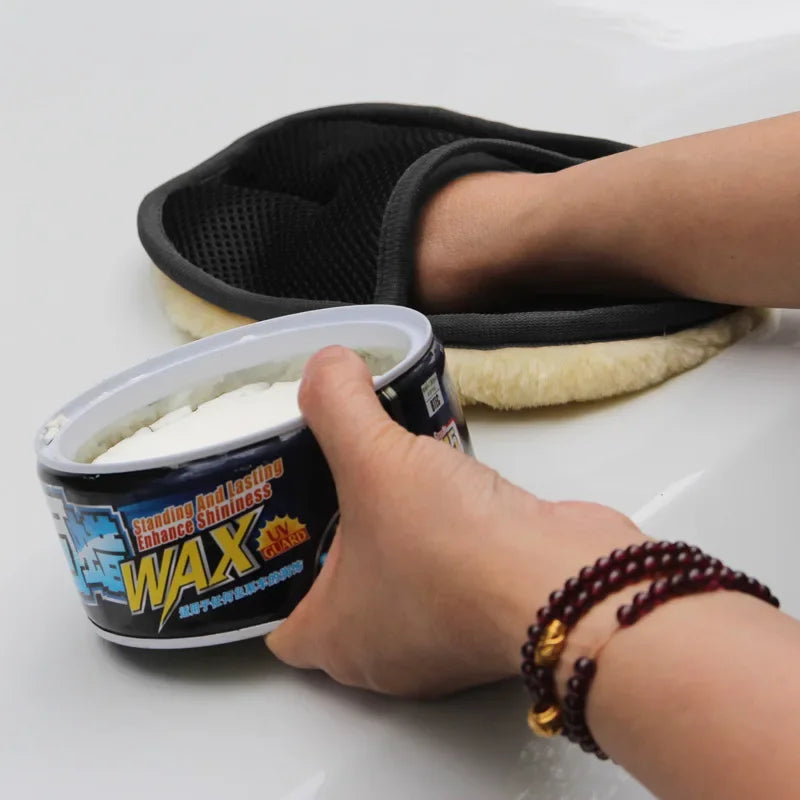 Soft Wool Car Wash Gloves — Cleaning Brush for Cars & Motorcycles