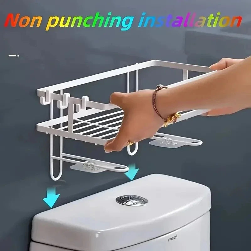 Over-Toilet Bathroom Storage Shelf — Space-Saving Organiser