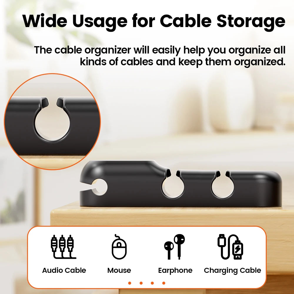 Silicone Cable Management Clips