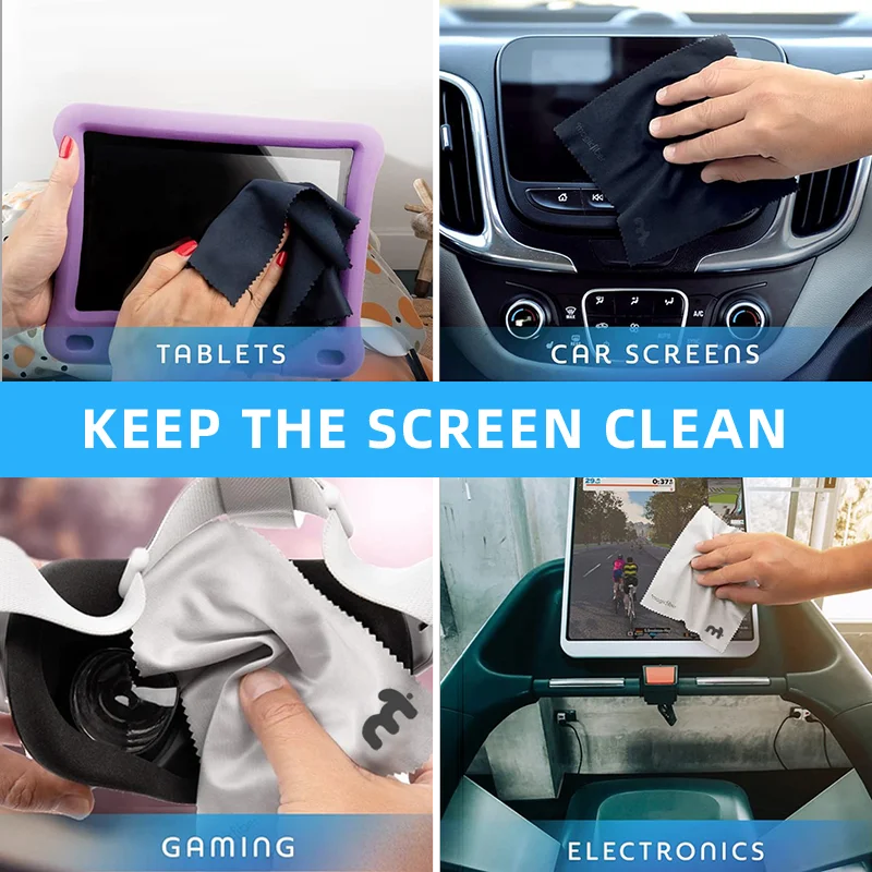 Premium Microfiber Cleaning Cloths — High-Density Non-Streak Wipes