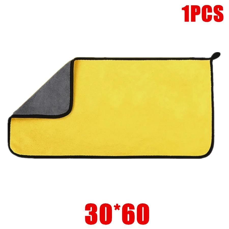 Microfiber Car Cleaning Towels — Professional Detailing Cloths (1, 2 or 6 Pack)