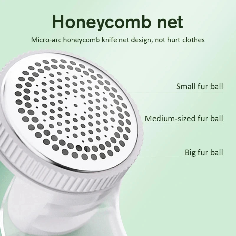 USB Rechargeable Electric Fabric Shaver — Lint & Bobble Remover