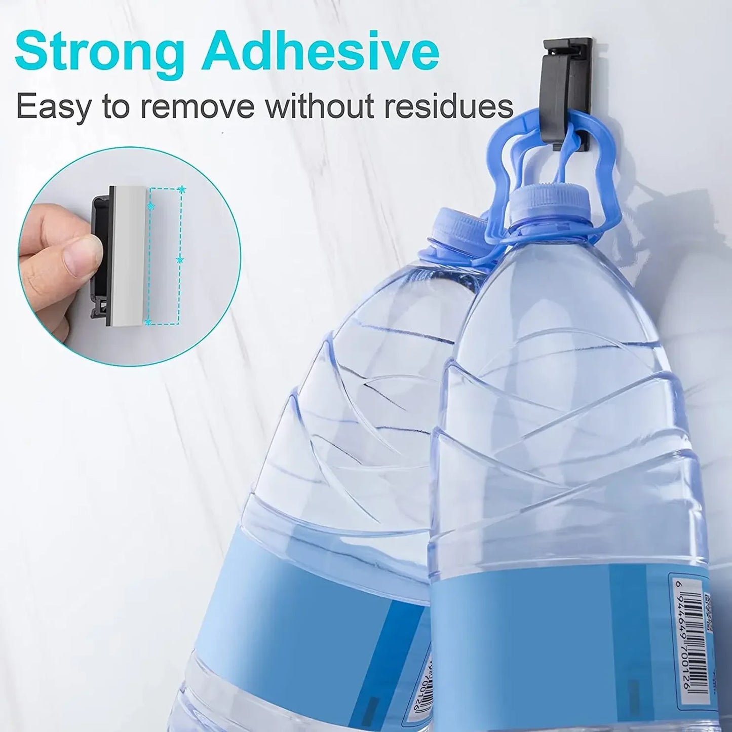 Self-Adhesive Cable Clips — Cord Management Wire Holder for Home, Office & Car