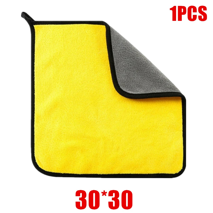 Microfiber Car Cleaning Towels — Professional Detailing Cloths (1, 2 or 6 Pack)