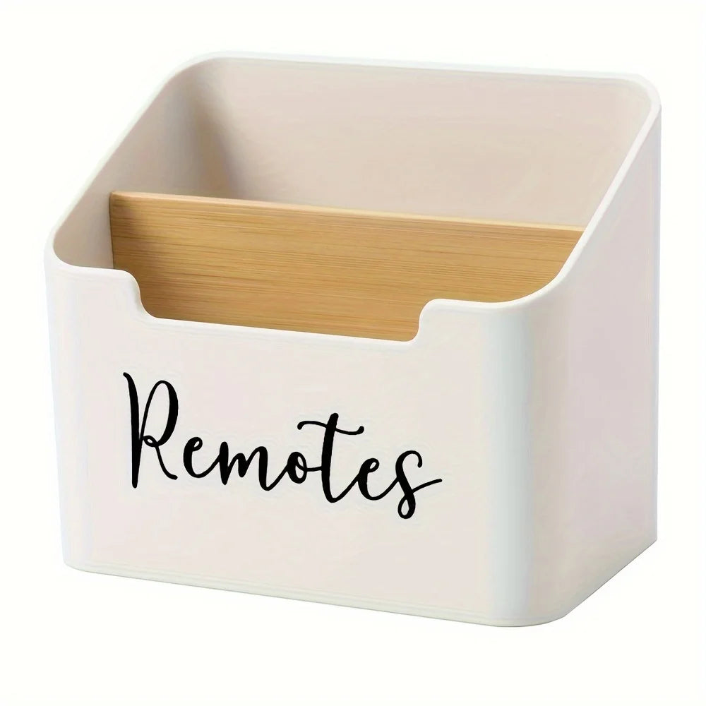 TV Remote Control Holder — Desk Organiser with 2 Compartments