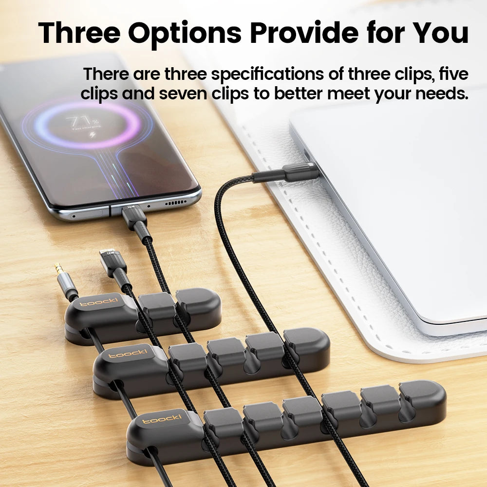 Silicone Cable Management Clips
