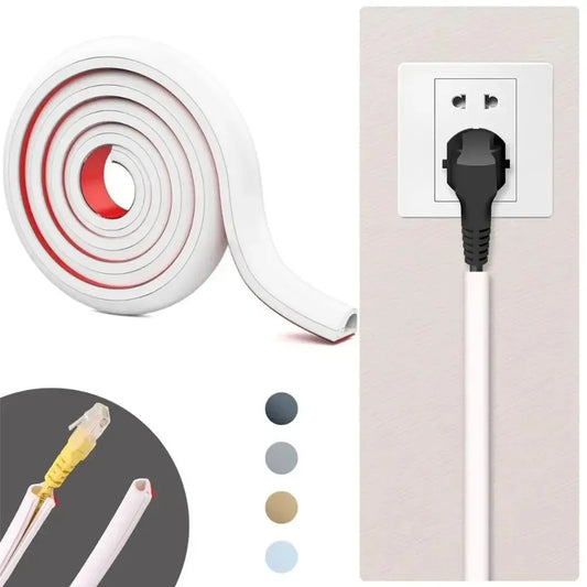 Cable Hider & Wire Tidy — Cord Concealer for Home & Office