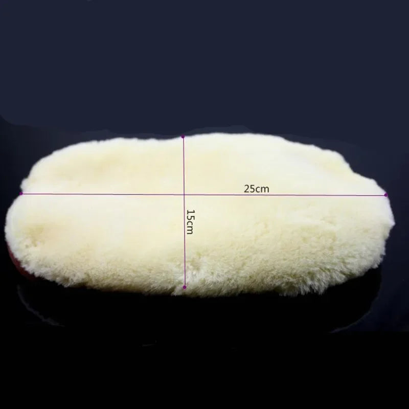 Soft Wool Car Wash Gloves — Cleaning Brush for Cars & Motorcycles