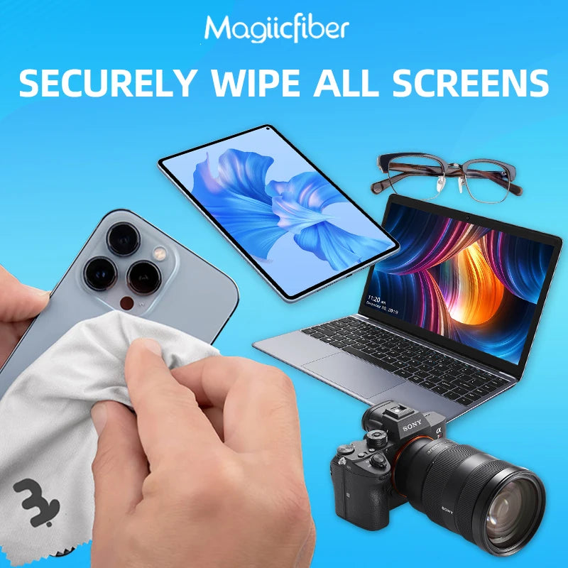 Premium Microfiber Cleaning Cloths — High-Density Non-Streak Wipes