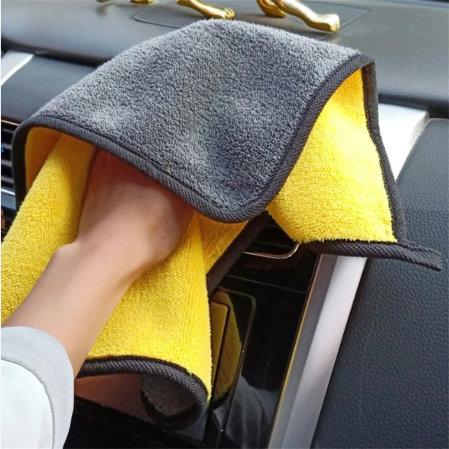 Microfiber Car Cleaning Towels — Professional Detailing Cloths (1, 2 or 6 Pack)