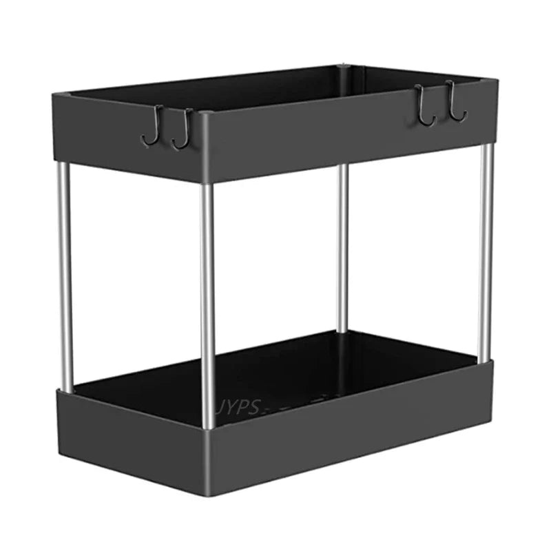 2-Tier Under Sink Organiser — Kitchen & Bathroom Cabinet Storage Rack